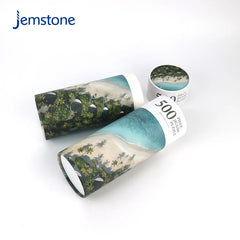 Custom Printed Eco-Friendly Kraft Cardboard Cylinder Tube Perfume Toys Jigsaw Puzzles Paper Tube Packaging