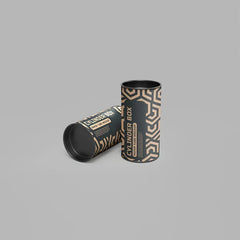 Custom Printed Round Kraft Paper Tubes Packaging Cylinder Cardboard Tea Cans Paper Jar Attached Lid