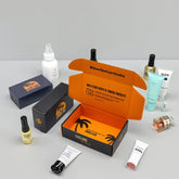 Free Design Custom Logo Eco-friendly Black Paper Mailer Box Natural Beauty Self-Care Packaging for Mailing Shipping Boxes