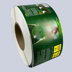 Custom Waterproof Self Adhesive Agricultural Glyphosate Herbicide Plastic Bottle Packaging Label Sticker Pesticide Bottle Label