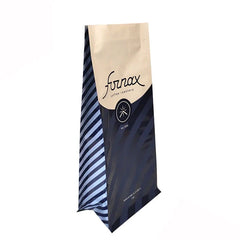 Food Grade Coffee Pouch Custom Flexible Packaging Flat Square Bottom 1kg Reusable Aluminum Foil Matt Black Coffee Bag