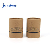 Eco-Friendly Custom Round Candle Cardboard Tube Cylinder Packaging Brown Kraft Paper Tube with UV Printing for Skincare
