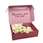 Custom Printed Carton Corrugated Cardboard Shipping Parcel Mom Gift Paper Packaging Floral Flower Boxes for Flowers Bouquets