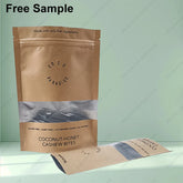 Custom Printing Food Flour Nut Rice Tea Spices Stand up Kraft Paper Bag Resealable Zipper Packaging Pouch