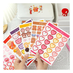 Manufacturer Custom Fancy Personalised Vinyl Hologram Rainbow Glitter Finished Kiss Cut Sticker Sheet