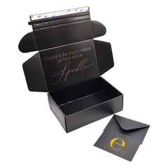 Manufacturer Matte Rose Foil Paper Cajas Carton Mailer Box Custom Shipping Gift Packaging Boxes With Self Adhesive Zipper Tear