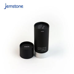 Eco-friendly Oil Dropper Bottle Deodorant Kraft Cardboard Skin Care Perfume Cylinder Tea Coffee Black Paper Tube Packaging