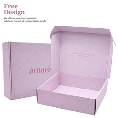 Customised Printing Recycled Foldable Kraft Corrugated Box Packaging Cosmetics Bottle Carton Paper Postal Pr Boxes for Packaging