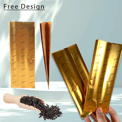 Custom Glossy 15g Empty Tea Sachet Packaging Bags Wholesale Laminated Sealable Side Gusset Tea Bags with Tear Notch for Pet Food