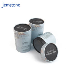 Factory Custom Design Eco-Friendly Food Paper Tube Chocolate Candy Cardboard Tube Coffee Tea Kraft Cylinder Box Packaging