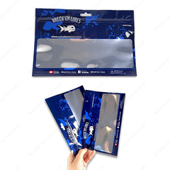 Customized Silicone Baits Pack Plastic Pouch Fish Feed Bolsas Packaging Bags With Euro Hole