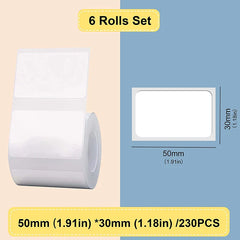 B21 B1 B3S Label Tape Paper Waterproof B21 Sticker Clothing Price Food Self-adhesive Tag