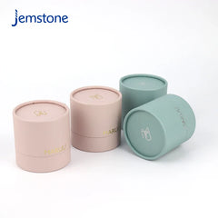 Wholesale Custom Printed logo Luxury Kraft Simple High-end Tea Coffee Perfume Paper Tubes Candle Round Cardboard Tube Packaging
