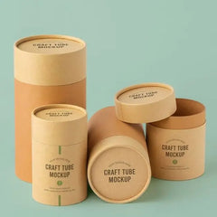 Eco Friendly Custom Size Logo Gift Packaging Boxes Printed Cardboard Cylinder Packaging Box Tube Packaging Box