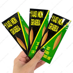 Empty High Quality Smell Proof Transparent Windows Cigar Tobacco Storage Resealable Packaging Bag With Ziplock