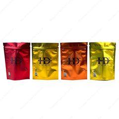 Smell Proof Mylar Pouch Heat Seal Foil Ziplock Edible Laminated Resealable Bags With Zipper Top
