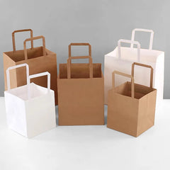 OEM/ODM Customized Hot Sale Multi-size & Color Kraft Paper Bags Luxury Clothing Gift Kraft Bag with Twisted Handle