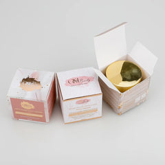 Custom Gold Foil Paperboard Cosmetic Package Folding Cartons Box Full Color Digital Print Packaging Boxes for Skin Care