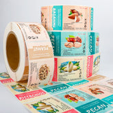 Biodegradable Vinyl Stickers Eco-Friendly Brands Custom Self-Adhesive Waterproof Logo Packaging Labels for Jar Bottle Container