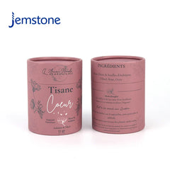 Custom Cardboard Tube Kraft Coffee Cylinder Packaging Round Container Box Packaging Food Grade Tea Paper Tube
