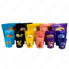 1oz 3.5g Heat Seal Mylar Bag with Zipper Resealable Smell Proof Food and Candy Edible Packaging for Pet and Canned Foods