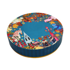 Custom Plastic Tray Circular Chocolate Macaron Gift Boxes Round Paper Packaging Box Valentine Chocolate Candy Box