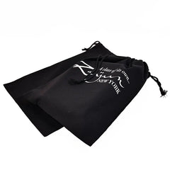 Custom Printed Logo Jewelry Drawstring Gift Present Shoe Clothes Storage High End Drawstring Cotton Dust Pouch