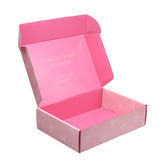 Custom Logo Corrugated Mailing Pink Folding Design Manufacturer's Carton for Delivery Packing Socks Customizable Shipping