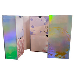 Custom 24 / 12 Days Beauty Cosmetic Storage Advent Calender Box Drawer Cardboard Christmas Gift Advent Calendar Packaging Boxes