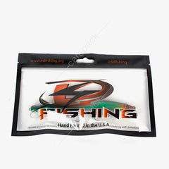 Custom Printed Smell Proof Fish Food Bags Ziplock Plastic Fishing Lure Packing Bag