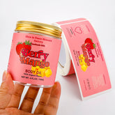 Custom Waterproof Adhesive Vinyl Pink Printing Private Logo Skincare Product Body Oil Sticker Labels for Cosmetic Jars