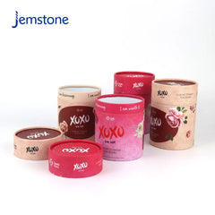 Printed Eco-Friendly Round Clothing Scarves Paper Tube Luxury Kraft Cardboard Cylinder Packaging