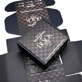 Custom Recyclable Small Candle Gift Folding Shipping Corrugated Matte Mailing Packing Parcel Paper Brown Black Box Packaging