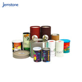 Custom Food Grade Eco Friendly Recycled Cylinder Box Tea Coffee Cardboard Kraft Food Paper Tube Packaging