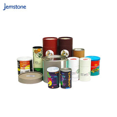 Custom Food Grade Eco Friendly Recycled Cylinder Box Tea Coffee Cardboard Kraft Food Paper Tube Packaging