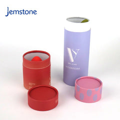 Eco-Friendly Custom Printed Luxury Round Kraft Cardboard Box Cosmetic Toy Paper Tube Skincare Box Cylinder Tube Packaging