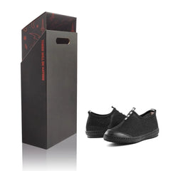 Drawer Mens Luxury Sport Shoe Box High Quality Package Designer Custom Made Bulk Rectangle Black Paper Recyclable 4C Printing