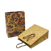 Custom Portable Personalized Craft Shopping Gift Packaging Delivery Coffee Brown Kraft Paper Bag with logo Handle Wholesale