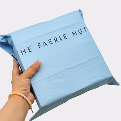 Wholesale Blue Custom Express Matte Shipping Poly Mailers Bag, Custom Print Logo Mailing Plastic Bags for Women Clothing
