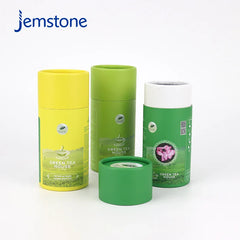 Food Grade Coffee Bean Tea Leaf Tea Bag Push up Paper Tube Luxury Kraft Cardboard Box Cylinder Packaging
