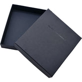 Customised UV Printing Paper Top and Bottom Cardboard Wallet Black Lid and Base Gift Boxes Jewelry Leather Belt Box Packaging