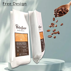 Custom 5oz 500g Side Gusset Coffee Bean Bag 8 oz 8 Ounce Aluminum Foil Coffee Bag With One Way Degassing Valva