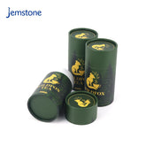 Custom 100% Recycled Luxury Food Round Kraft Cardboard Tube Box Coffee Cylinder Packaging Container Tea Leaf Paper Tube