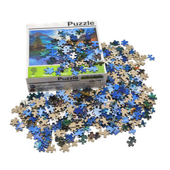 Wholesale Custom Printing Adults Jigsaw Puzzle Game 500-1000 Pieces Educational Toy Made Paper Manufactured Customized Puzzle