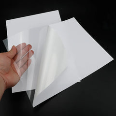Premium Self Adhesive Inkjet Printable Transparent Backing Viny Matte Glossy 8.5x11 A4 Sticker Paper Sheet With Clear Backing
