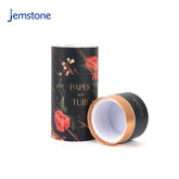 Custom Luxury Cosmetic Perfume Bottle Paper Tube Round Kraft Cardboard Skincare Essential Oil Boxes Cylinder Packaging