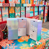 Custom 24 / 12 Days Beauty Cosmetic Storage Advent Calender Box Drawer Cardboard Christmas Gift Advent Calendar Packaging Boxes