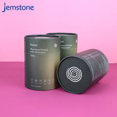 Custom Printing Food Grade Tea Coffee Cylinder Paper Tube Biodegradable Round Kraft Cardboard Tube Box Canister Packaging