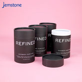 Printed Black Kraft Cylinder Box Food Grade Cardboard Tube Custom Luxury Push up Coffee Tea Paper Tube Packaging