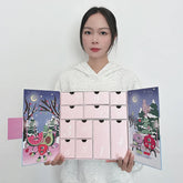 Customized Cardboard Calendar Countdown 24 Pcs Gifts Calendar Box Christmas Advent Calendar Custom Packaging Box With logo